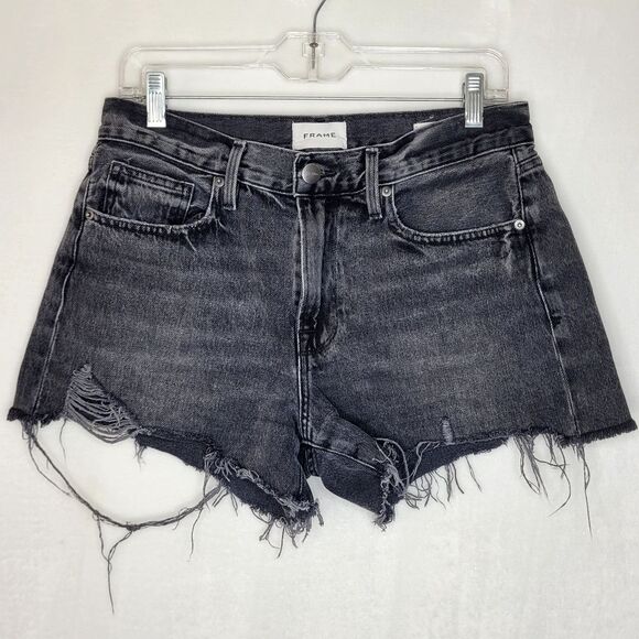 Frame Distressed Le Brigette Shorts Size 27 - Picture 1 of 8